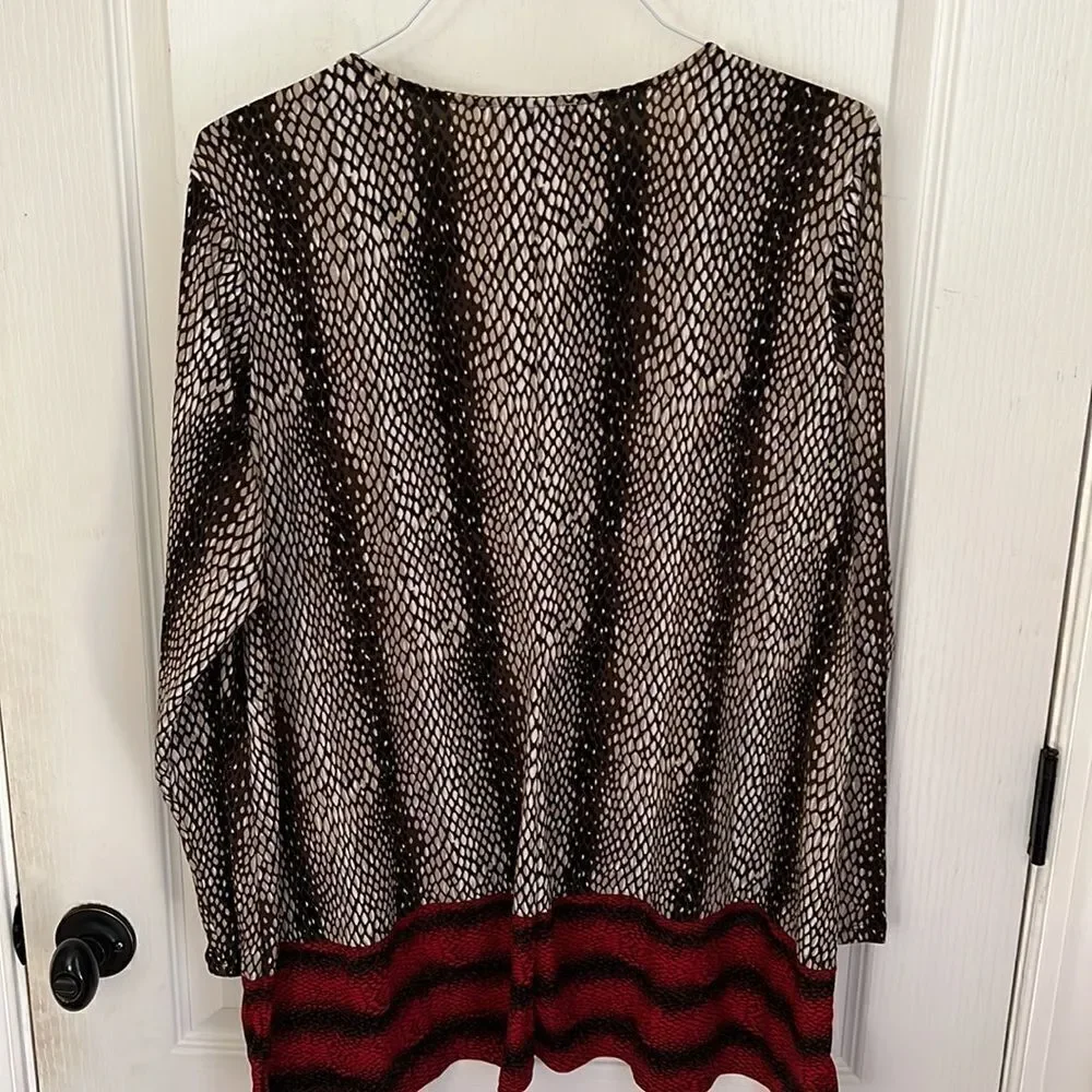 Carmen Marc Valvo Woman Gold Trim Blouse - Picture 5 of 14